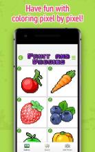 Coloring Fruits And Vegetables – Color By Number截图1