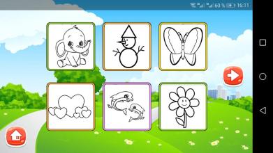 Coloring Pages free game - Kids Paint截图1