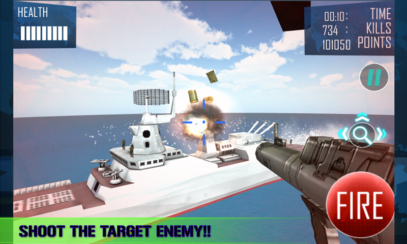 Navy Gunship Shooting 3D Game截图1