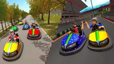 Super Hero Kids Bumper Car Race截图2