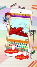 Planes Tank Helicopter Military Coloring Book截图3