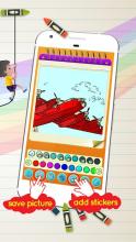 Planes Tank Helicopter Military Coloring Book截图1