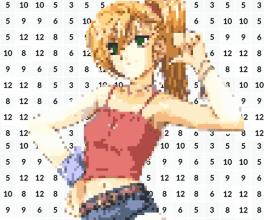 Pixel Art Manga Girls: Color by Number截图1