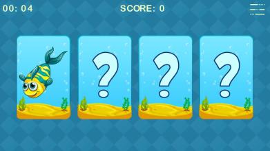 Fishs memory game for kids截图1