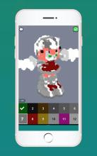 Pixel Sonic Craft Coloring With Number截图2