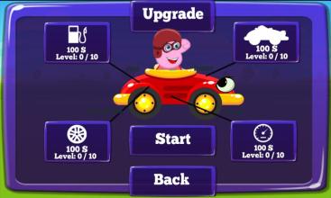 Pig Racing car - Fun Kids happy pig racing截图1