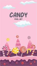 pixel art app : candy crush color by number games截图5