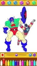 coloring hero of the iron robot截图3