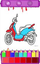 Motorcycle Drawing & Coloring Games截图1