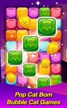 Pop Cat Bom Bubble Cat Games截图3