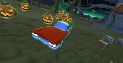 Halloween kids CAR Racing Game截图4