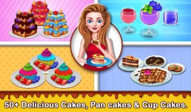 Cake Shop Great Pastries & Waffles Store Game截图2