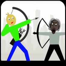 Baldi Archer vs Stickman Granny截图1