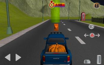 Crazy Halloween 2018 : Pickup 4x4 Pumpkin Games截图4