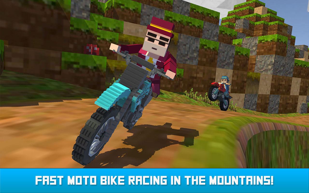 Blocky Moto Bike SIM: Winter Breeze截图1