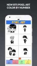 BTS Army Pixel Art : Coloring By Numbers Game截图4