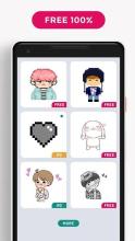 BTS Pixel Army - Coloring By Number截图4