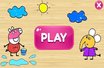 Coloring Pepa Book Cartoon Art - Painting Game截图4