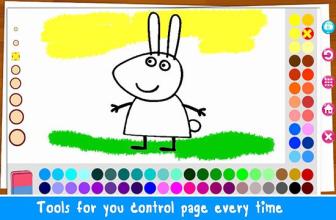 Coloring Pepa Book Cartoon Art - Painting Game截图5