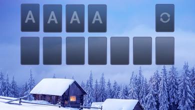 Solitaire Snowy Village Theme截图1