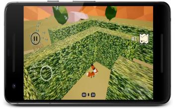 Cute Maze 3D - Fox escape adventure in labirinth截图1