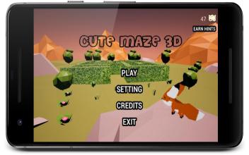 Cute Maze 3D - Fox escape adventure in labirinth截图4