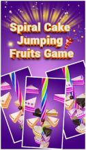 Spiral Cake Jumping Fruits Game截图2