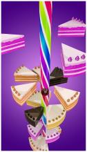 Spiral Cake Jumping Fruits Game截图1