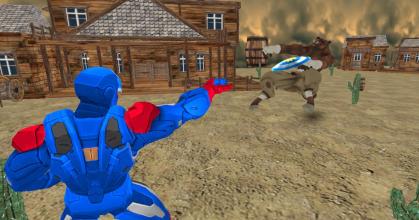 Superhero iron robot fight captain 3D截图2