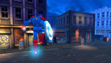 Superhero iron robot fight captain 3D截图1