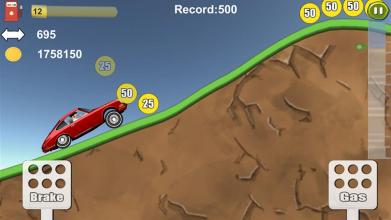 Hill Racing Mania: Mountain Climb Racer截图2