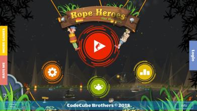 Rope Heroes - Hole Runner Game截图1