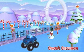 Santa Monster Car and Christmas train:Snowman Gift截图2