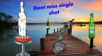 swipe bottle shooter: Real bottle shooter expert截图1