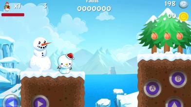 Snow Hero adventure game/ Running and Jumping截图1