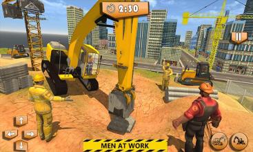 Heavy Construction Building: Truck Excavator Games截图1