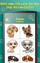 Dogs Pixel Art – Puppy Color By Number截图1