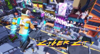 Polygon Grand Cyber Gang: neon punk world 2078截图1