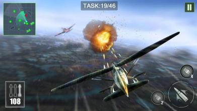 Thunder Air War Sims-Fun FREE Airplane Games截图1