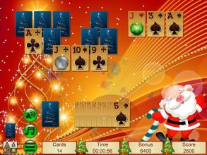 Xmas TriPeaks Solitaire截图1