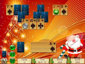 Xmas TriPeaks Solitaire截图3