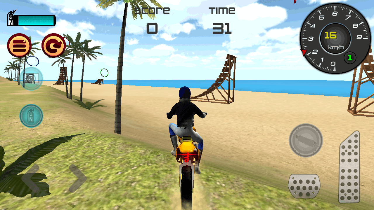 Motocross Beach Jumping 3D截图3