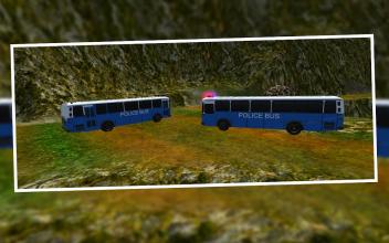 Offroad Police Bus Driving: Mountain Parking截图1