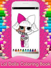 Coloring Surprise Dolls lol for Kids截图1