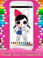 Coloring Surprise Dolls lol for Kids截图2