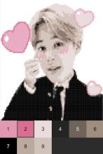 BTS Oppa Coloring In 8bit Pixel截图2