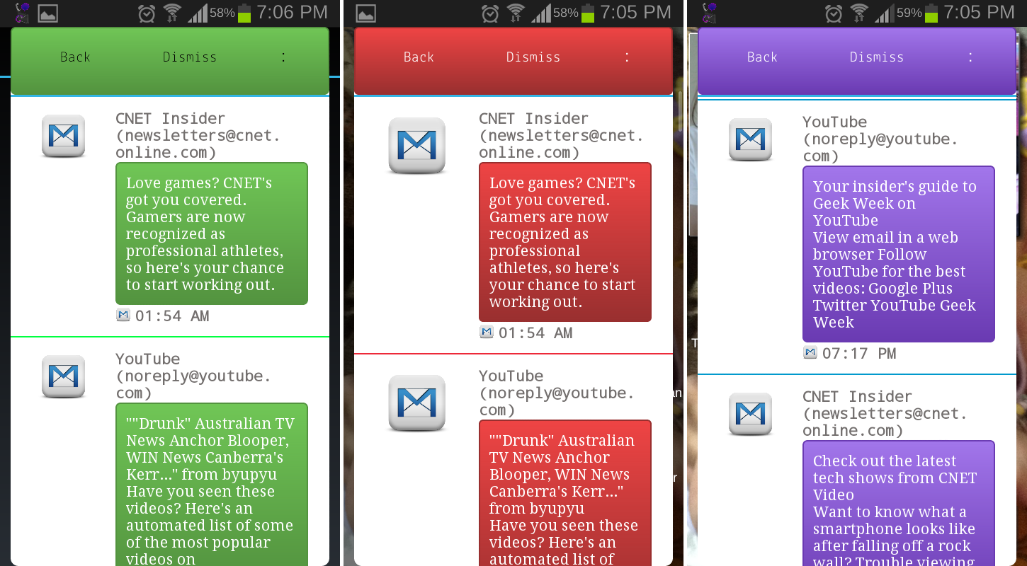 Gmail, SMS &amp; Missed Call lite截图3