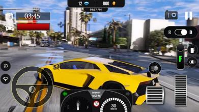 Car Traffic Lamburghini Aventador Racer Simulator截图1