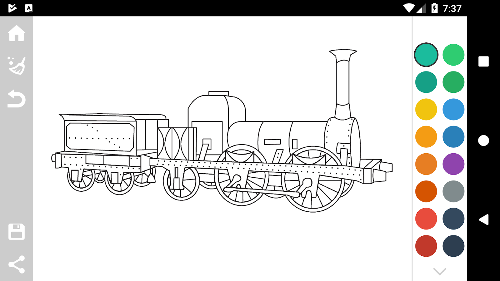 Trains Game Coloring Book截图4