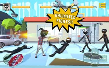 Stickman Fighter vs Street Gangster截图1